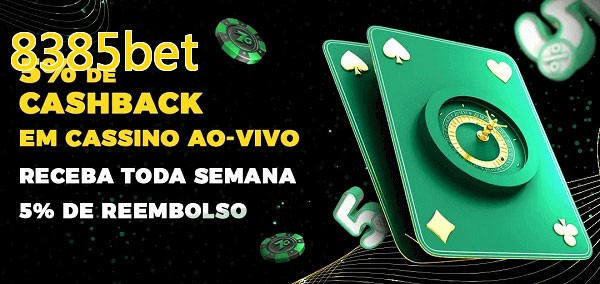 Promoções do cassino ao Vivo 8385bet